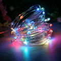 Chilli Milli Fairy Lights LED AA Cells Battery Operated Copper Wire String Light For Room and Party Decorations 11 Feet approx Length with to many Bulbs using without Electricity. 