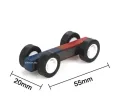2 Sets Magnet Moving Toy Car Repulsive Magnetic Moving Car Magnetic Moving Car Toy Funny Learning Education Physics Experiment Toy With Bar Magnet. 