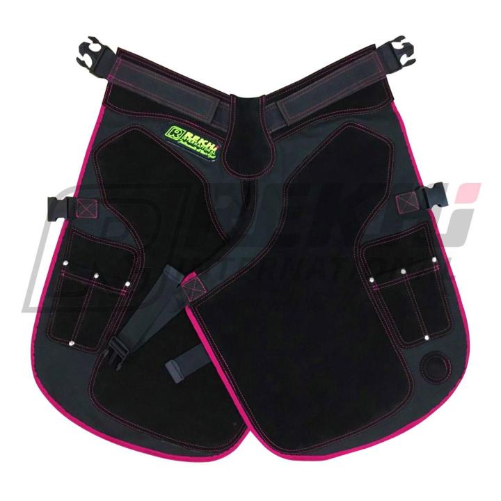 Special Ladies and Kids Size Farrier 100% Suede Leather & Canvas Chaps / Apron with Breathable Mesh Inner Lining 59 CM- 70 CM-75 CM / 23  - 25  - 27  - 29