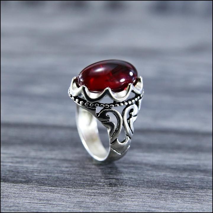 RED%20Stainless%20Steel%20Turkish%20Silver%20Fashion%20Stone%20Ring%20For%20Men%20-%20Image%202