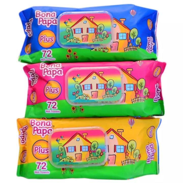 Bonapapa Baby Wipes 3 packets with 80 wipes each (SPECIAL DISCOUNT OFFER)
