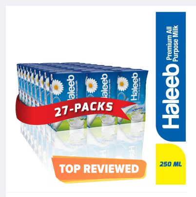 Asli Full Cream Milk 250ml - 27 Packs