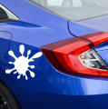 WHITE Color Paint Strain Funny Clot Bumper Decoration 16 by 16 cm Car Vinyl Sticker Decal Waterproof Universal HIDE SCRATCHES. 