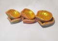 Pack of 6 Clay Pot Diya Small Size for Decoration | Traditional Terracotta Diya for Lighting. 