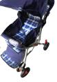 Alloy Foldable Baby Stroller Pram For Newborn  Blue color with  6 Big Tyres. 