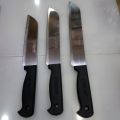 Original Kiwi All Purpose Knife 7 inch 8 inch 9 inch - Kitchen Knife - Vegetable Knife - Meat Knife - Black. 