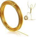 (10 meters) Golden brass wire 16 gauge (1.6 mm) 200 grams for flower crafting and artificial Jewellery making bangles bracelets earrings. 