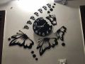 3D Laser Cut Wall Clock Fairy with Stars & Butterflies, Wall clock, Fairy Wooden Wall Clock, Girls Room Wall Clock, Wall Clock Modern Style, Acrylic Butterfly Wall Clock, Room Decoration, Wall Decorations. 