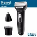 Kemei 3 in 1 Professional Shaving Machine Rechargeable Hair Clipper Trimmer & Shaver - Blue - KM 6333. 