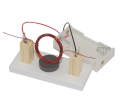 Handmade Simple DC Motor Experiment Kit. 