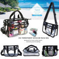 Transparent Waterproof PVC Tote Makeup Bag Shoulder Bags Wash Toiletry Storage. 