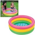 INTEX Size (3ft x 1ft) Swimming Pool Size (3ft x 1ft) Under the Trees Snapset kids Plastic Swimming Pool Square. 