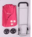 Shopping Roller - Blush Pink, Blue, Yellow and Black Foldable Shopping Trolley - Shopping Trolley Bag Picnic Basket with Trolley. 