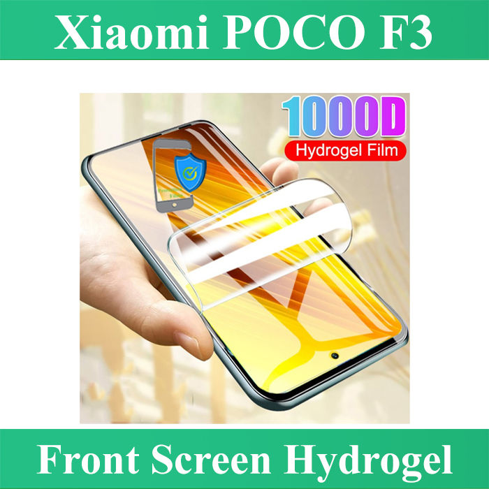 Xiaomi Poco F3 Front Jelly Protector Soft Film Protection Hydrogel TPU Film Protector For Poco F3 - Transparent