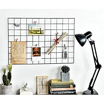 Grid%20Wall%20Panel%20Decorative%20Rack%20Clip%20Photo%20Holder,Multi%20functional%20Hanging%20Display%20Wall%20Storage%20-%20Image%204