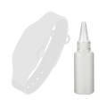 Wristband Hand Dispenser  Squeezy Hand Dispenser  Bracelet  Sanitizerr  Liquid Soap  Lotion  Cream  Black  White  Pink  Red  Blue. 