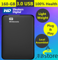WD 160GB External HARD DRIVE Western Digital Element 160 GB Portable HARD DISK DRIVE FOR SMART TV Laptop PS3 PS4. 