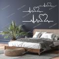 Zecor Gallery 3 Heart Beats Wall Sticker for Bedroom Living Room Decoration Special Valentine`s Gift Wall Art Stickers. 