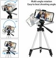 3110 Tripod Stand for Mobile Phones & Camera 360 Adjustable Tripod Stand Holder for DSLR Android IOS Best Stand for Bloggers Youtubers Ticktockers Video Maker Portable Scalable Pan Head Tripod Mount Bracket Holder Foldable Tripod Stand for Camcorders. 
