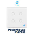 Bluedot Smart WiFi Switch, Gang Switch, 4 Gang Switch, WiFi Smart Light Switch, Smart Home WiFi Switch, WiFi Electrical Light Switches, Smart Light Remote Control Wall Touch Switch, Voice Control WiFi Smart Light Switch. 
