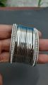 Pack of 16 Plain Silver Bangles With 2 Stones Bangles For Beautiful Woman-Girls-Box Free. 