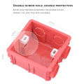 SMATRUL - 86*86mm Wall Switch Box - Socket Bottom Box - Junction Box Single Base - 1/2/3 PC. 