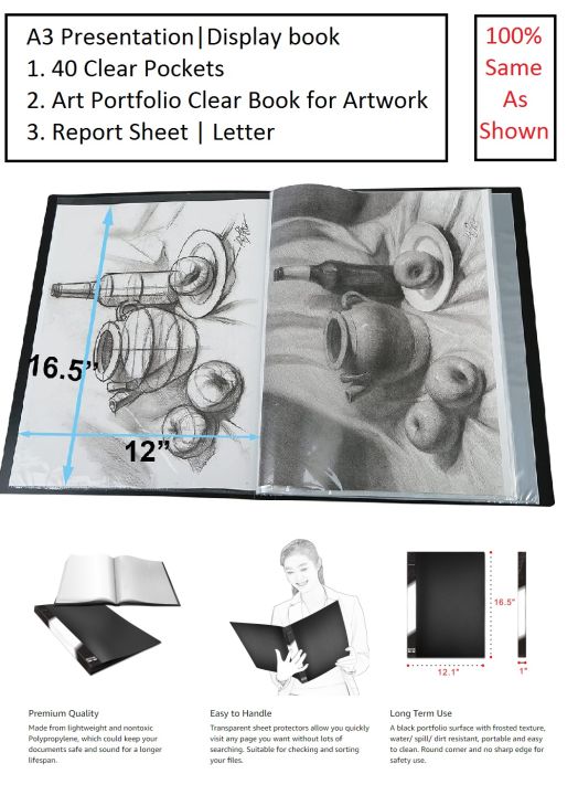 ZSSI%20%7C%20A3%20Presentation%20book%20%7C%20Display%20book%20%7C%20sheet%20file%20%7C%2040%20Clear%20Pockets%20%7C%20Art%20Portfolio%20Clear%20Book%20for%20Artwork%20%7C%20Report%20Sheet%20%7C%20Letter%20(Can%20Accommodate%2016.5%20X%2012.1inch)%20-%20Image%202