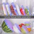Cartza 6pcs Reusable Silicone Stretch Lids Covers Food Grade - Fits any Bowl or Container. 