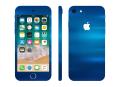 Apple iPod Touch 6 Brushed Metal Texture Skin - Blue. 