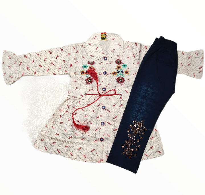 frok%20with%20jeans%20baby%20girl%20suit%20for%20summer%201%20to%204%20years%20-%20Image%203