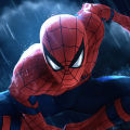 Spiderman Digital Printed Curtain Pair. 