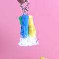 Pack of 4 Mini Plastic Torch Portable LED Light Keychain. 