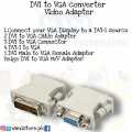 DVI  TO VGA   CONVERTER video  Adapter  (DVI MALE TO VGA FEMALE). 