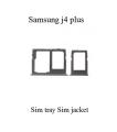 Samsung Galaxy J4 Plus Sim Tray Sim Jacket Sim Slot Sim Door For Samsung Galaxy J4 Plus - Black. 