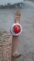 Red Coral Ring Men Pink Coral Ring Red Coral Stone For Ring Natural Marjan Stone Ring in 925 Silver. 