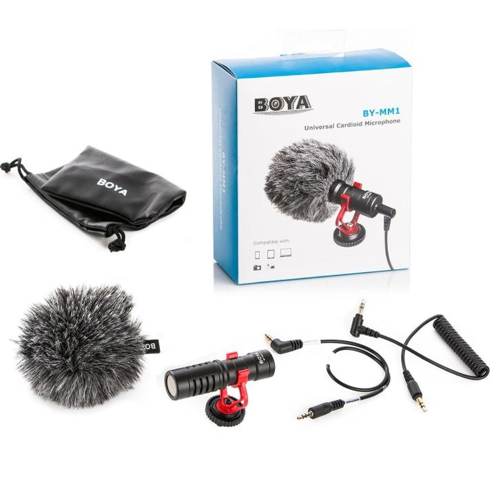 BOYA BY-MM1 MM1 Compact On-Camera Video Microphone Youtube Vlogging Recording Mic