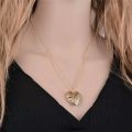 Love Heart Locket Pendants Openable Photo Frame Glossy Family Picture Necklace Family Love Gift. 