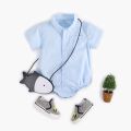Fashion Summer Baby Boy Bodysuits Short Sleeve Cotton Baby Clothing Casual. 