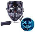 Led Mask Halloween Party Masque Masquerade Masks Neon Maske Light Glow In The Dark Mascara Horror Maska Glowing Masker Purge. 