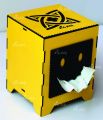 Wooden Smile Face Tissue Roll Box - Car Tissue Box. 