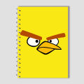 Spiral Notebook A4 or A5  -  Angry Birds. 