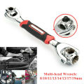 Universal Wrench 48 in 1 - Multifunction Socket Spanner Wrench Tool with 360 Degree Rotating Heads - Multipurpose Handy Adjustable Tools For Auto Home Outdoors Indoors Works More - Durable & No Slipping - Best Stainless Steel World Wide Use Tiger Wrenches. 