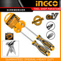 Ingco 2pcs Industrial Screwdriver Set Magnetic and CrV. 