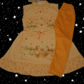 Baby Girl Frok with pajama for summer  for 4 to 7 year. 