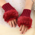 Wool Gloves Fancy Winter Women Grils wool glovs Gloves Knitting Woo wool glovs l Keep Warm Short Mitten Fingerless Lady Girl Half Finger Gloves Rabbit Lady hand Gloves _x000D_
KAAA1120. 