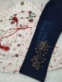 frok with jeans baby girl suit for summer 1 to 4 years. 