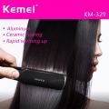 Kemei Electric Hair Straightener And Curling Iron KM-329 High-Quality Hair Iron For Girls. 