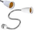 11 inch E27 To E27 Flexible Extension LED Light Bulb Holder Lamp Screw Socket Adapter Converter. 