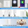SMATRUL - WiFi Smart Switch - Light Dimmer Switch - Voice Control/APP Control - for Tuya Alexa Google Home. 
