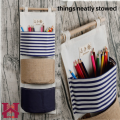3 Pockets Wall Door Closet Home Hanging Storage Bag Pockets Wall Hanging Organizer. 